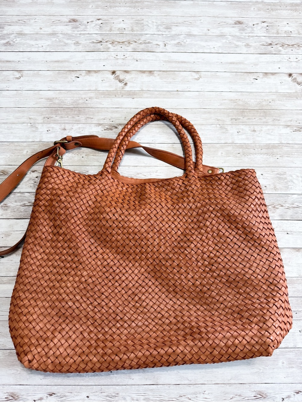 Officine Creative Raquel 002 Tote Bag Light Brown Handbag Purse - Picture 13 of 16